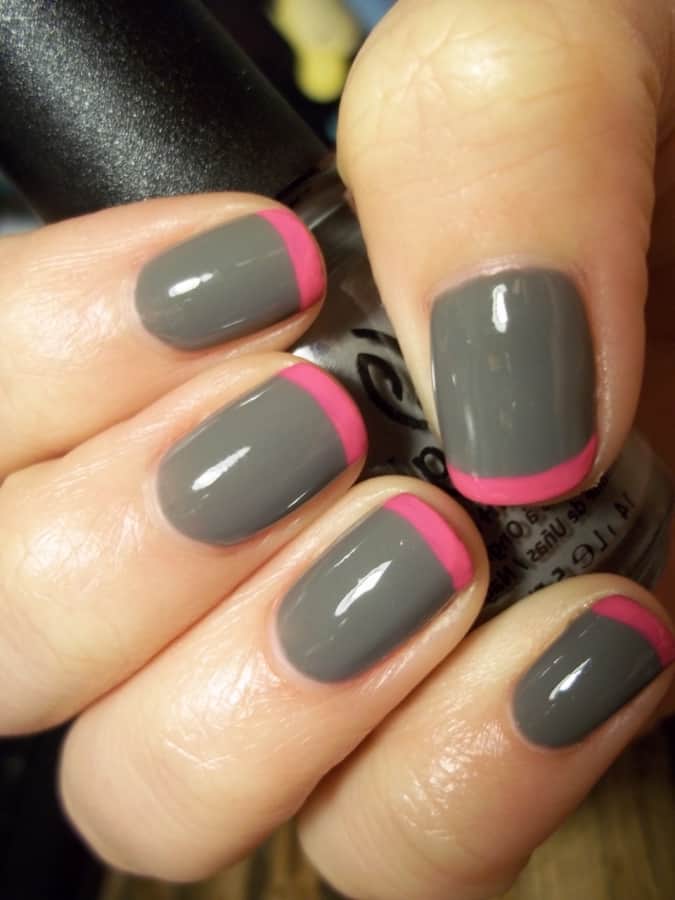 30 Dramatic Two Tone Nails To Take Over Instgram Naildesigncode 