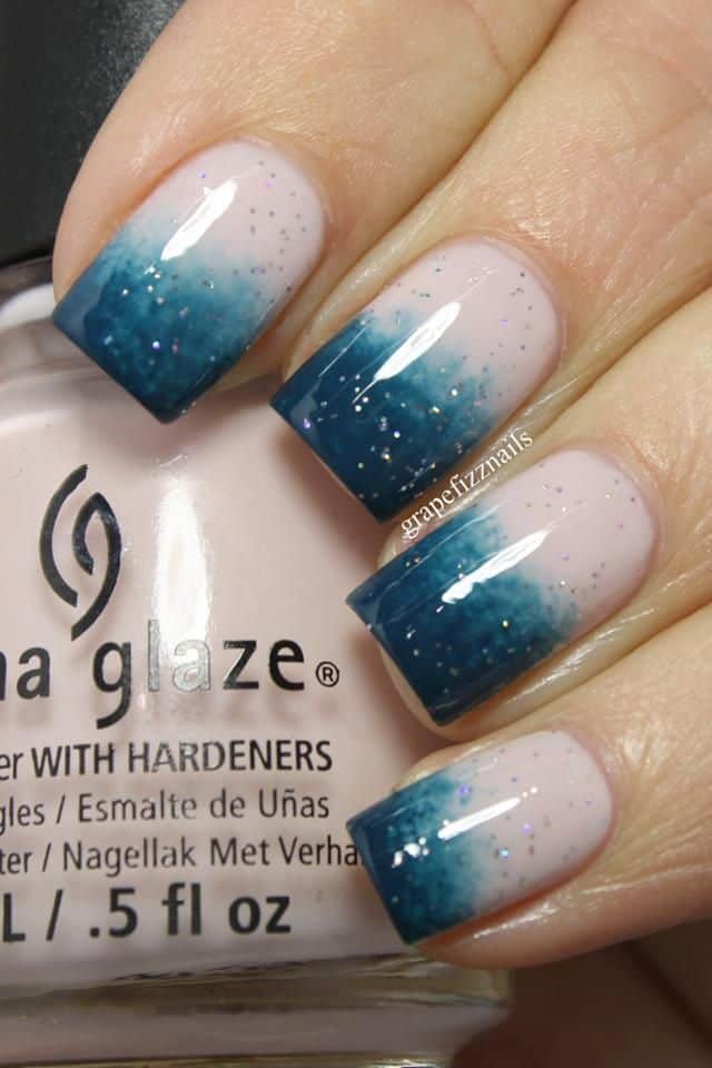 Ombre Two tone Nails