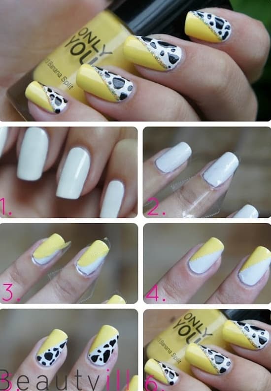 Yellow Nail Art Tutorial