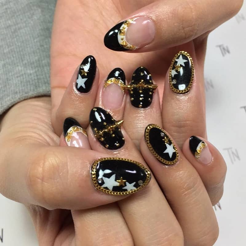 20 Stunning Studded Nails to Add Extra Glam NailDesignCode