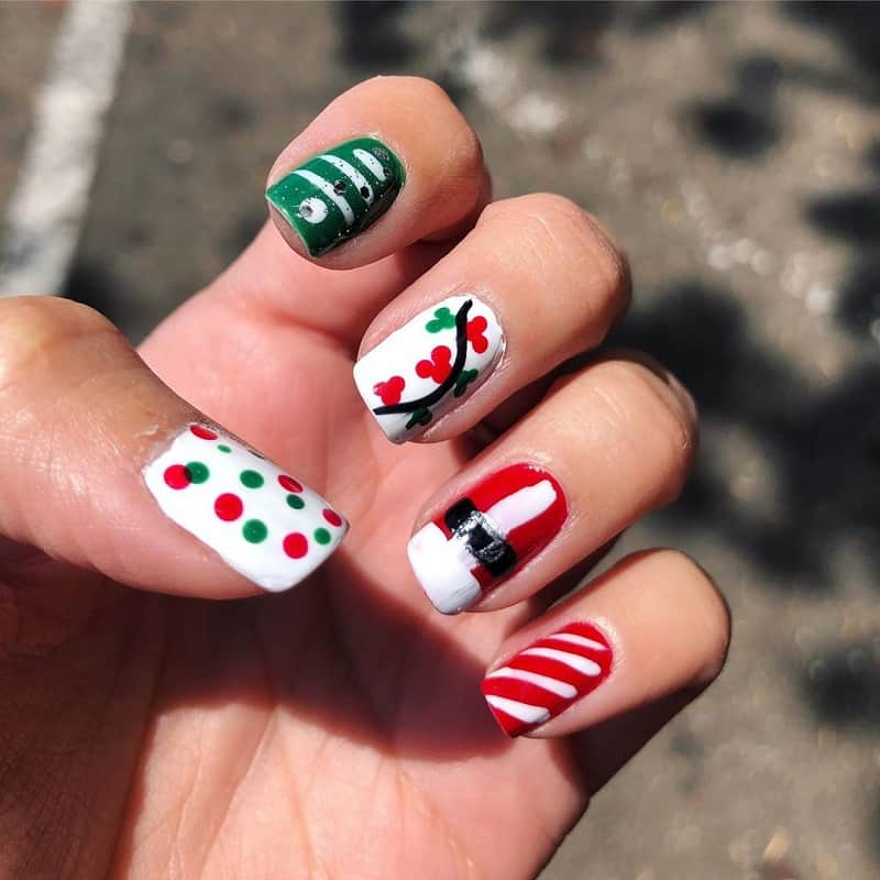 christmas nail art for beginners