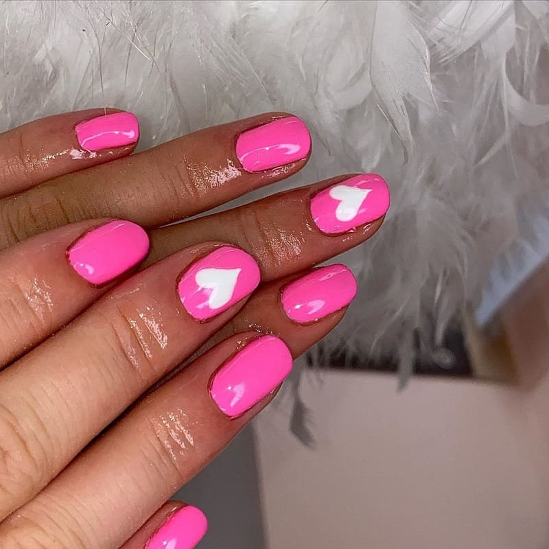 valentine nail art for beginners