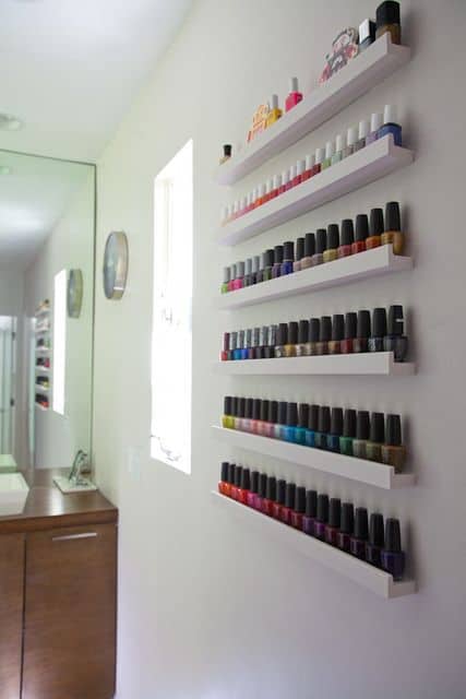 nail polish storage rack