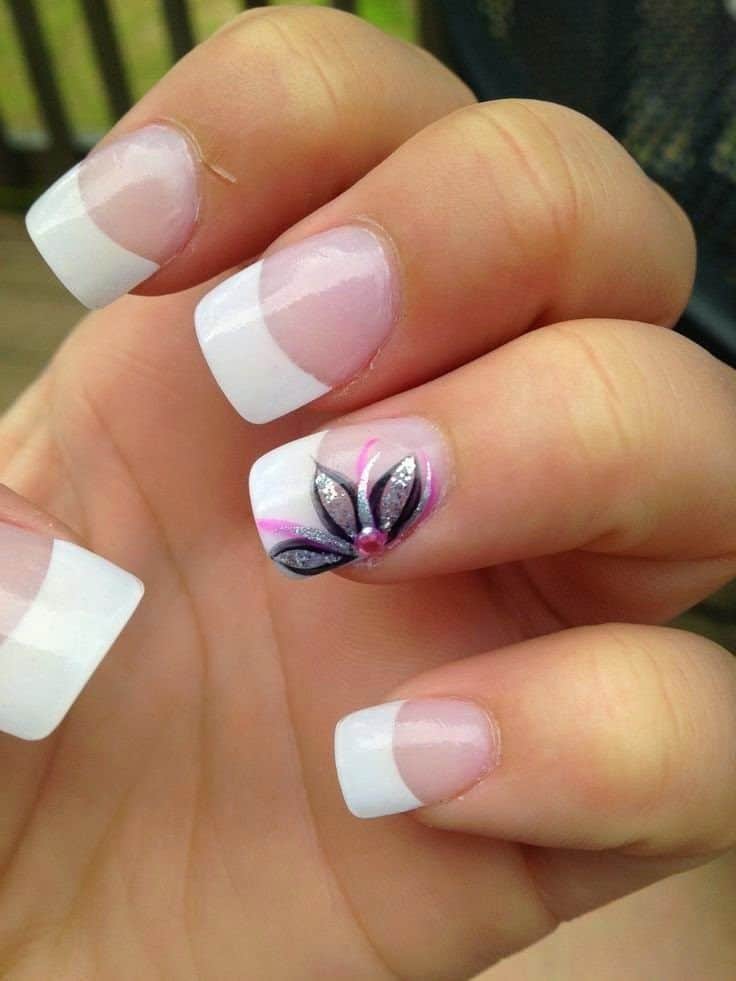 one nail spacing nail art