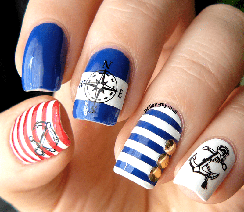 Nautical Nails: 25 Designs for Sea Lovers – NailDesignCode