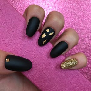 22 Best Matte Black Coffin Nails for 2024 – NailDesignCode