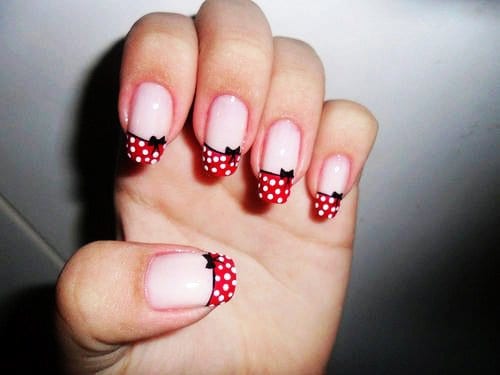 Polka Dots nail tips