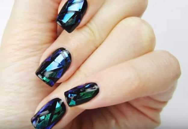 Shattered Glass Nails: 20 Looks You Should Rock Today [2024]