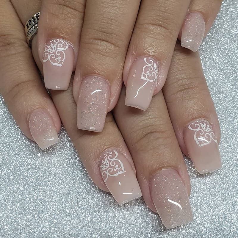 lace gel nails