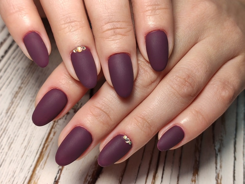 3. Maroon Nails - wide 7