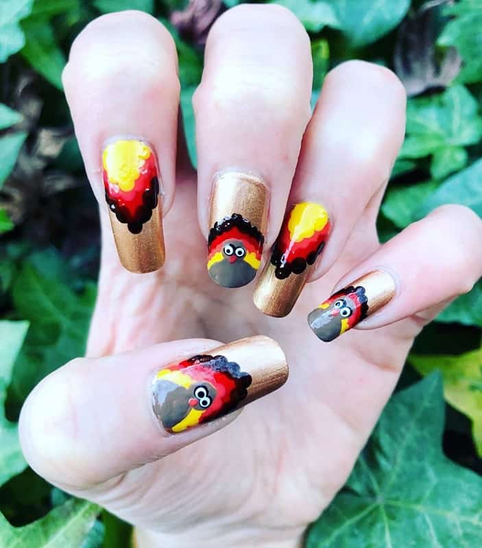 thanksgiving acrylic nails