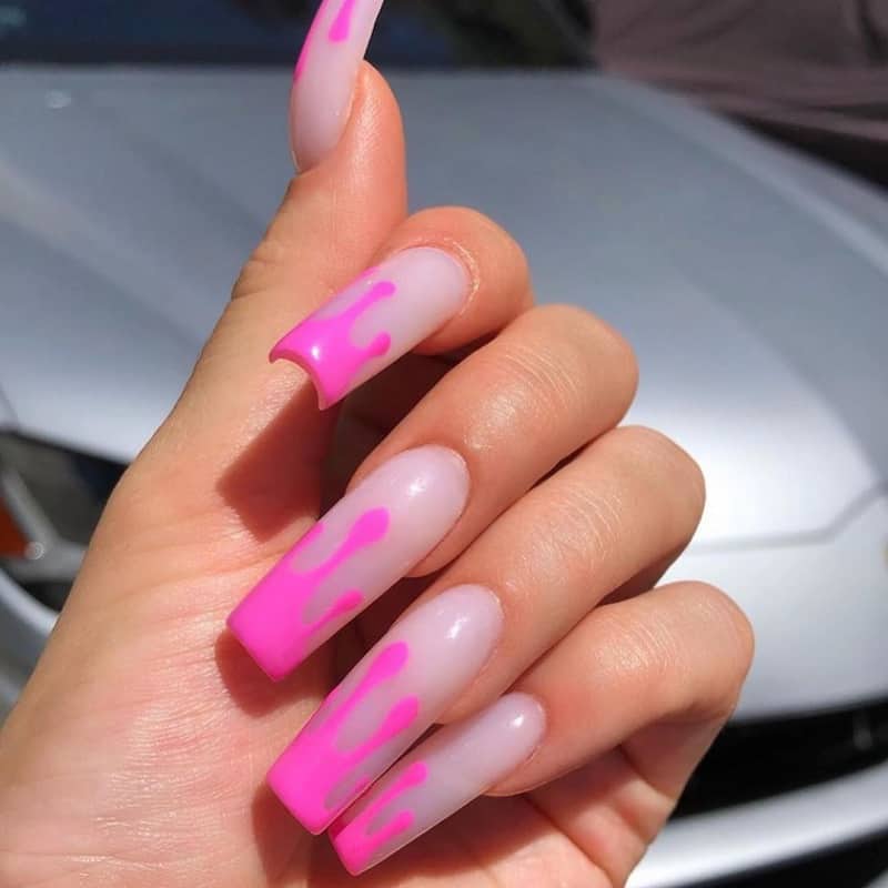 kylie jenner drip nails