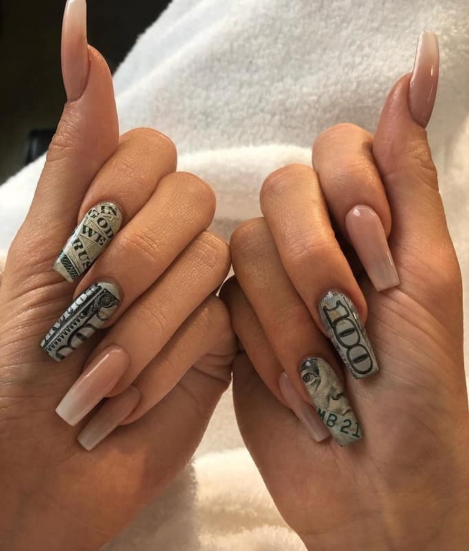 kylie jenner money nails