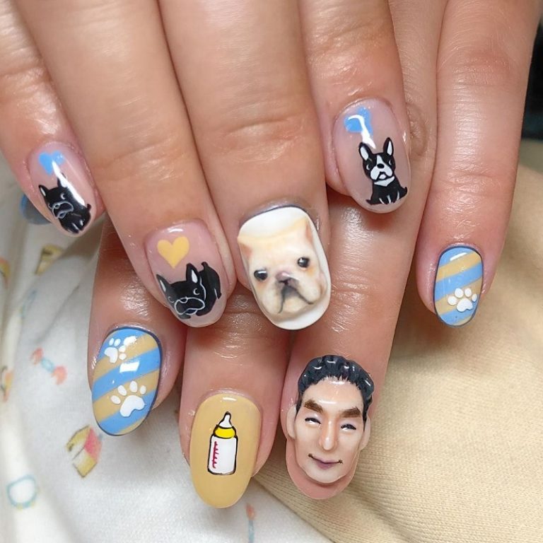 30 Cute Dog Nail Designs We Love NailDesignCode