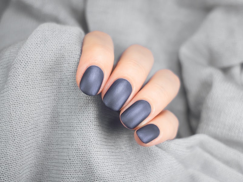 matte gel nails