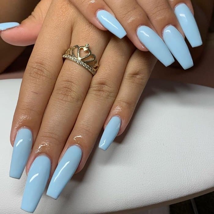 baby blue light blue nail designs