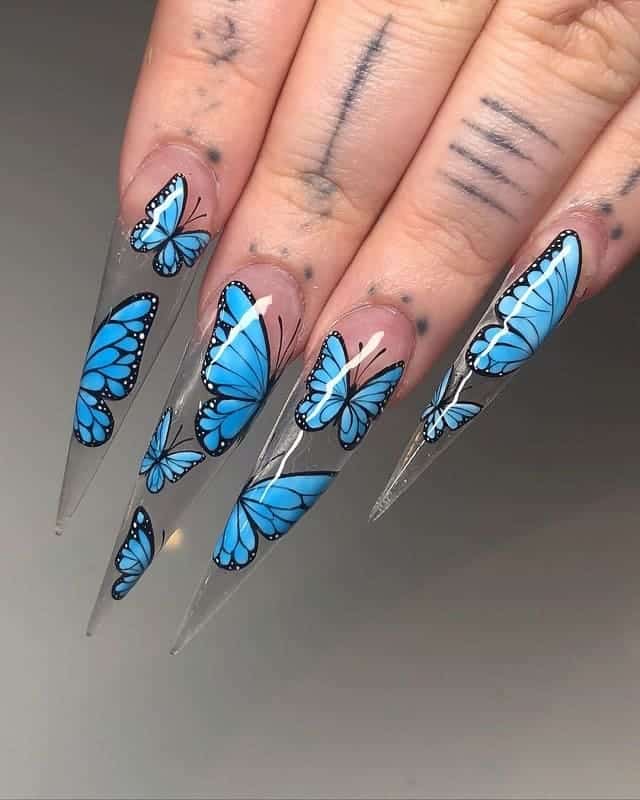 butterfly nail stickers 