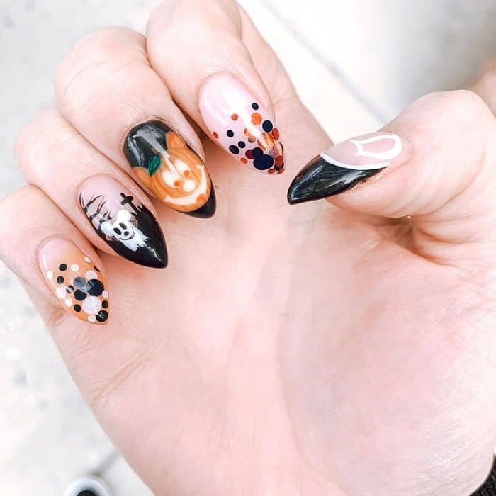 Disney Inspired Halloween Nails