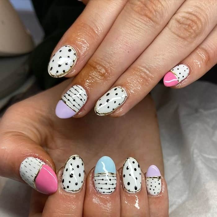 easter acrylic nails