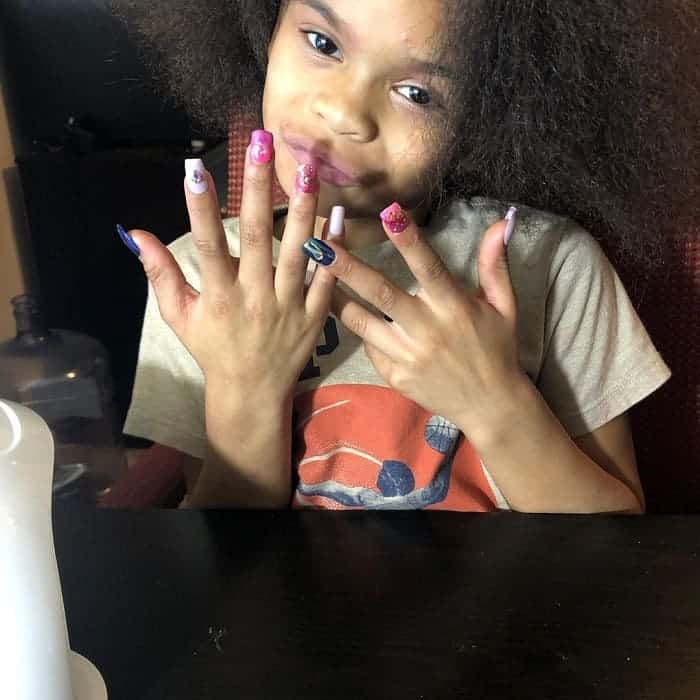 fake nail design for kids