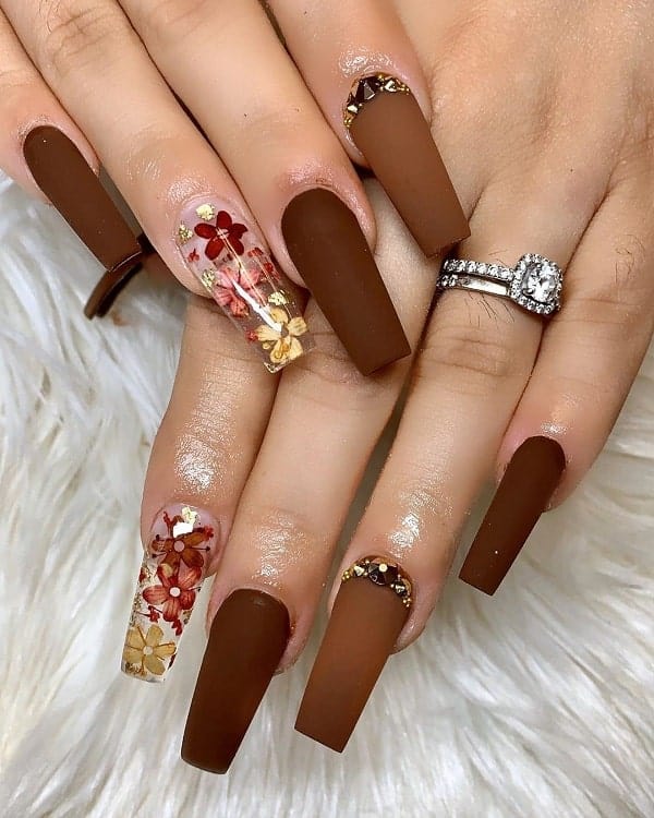  fall coffin nail designs 