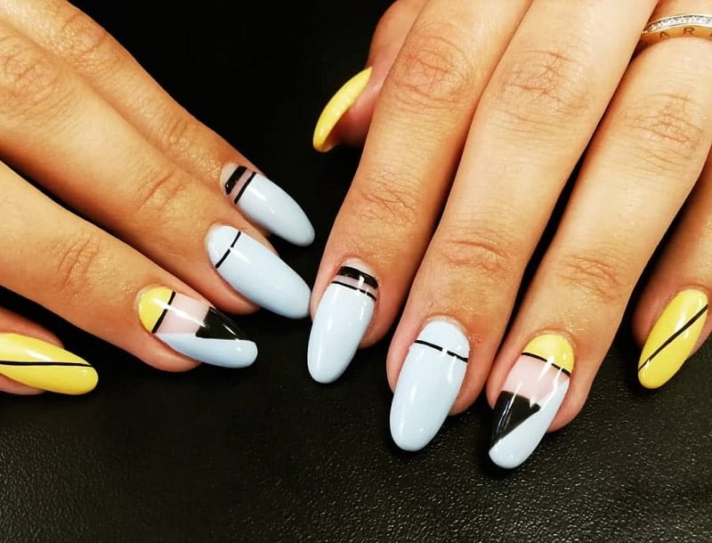 4. Minimalist Straight Lines Nail Art Ideas - wide 9