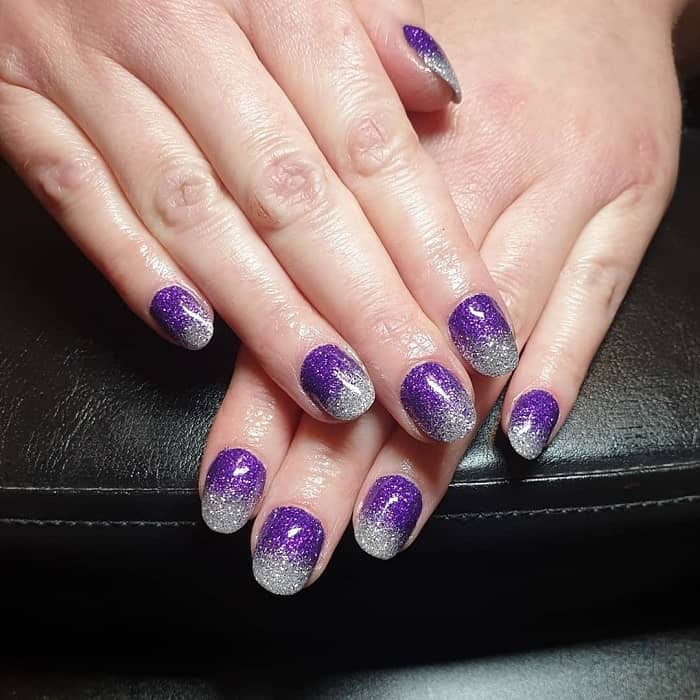 nexgen nails with glitter 