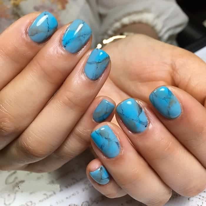 50 Dazzling Turquoise Butterfly Nail Designs