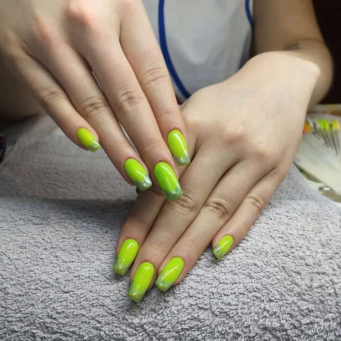 Lime Green Nails