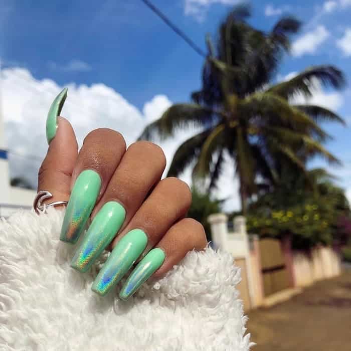 40 Mint Green Nail Designs To Make Heads Turn 21 Trends