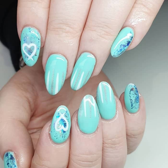 Mint Green Nails