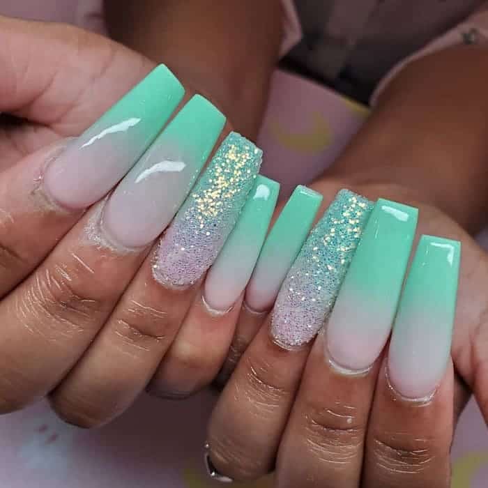 40 Mint Green Nail Designs To Make Heads Turn 21 Trends