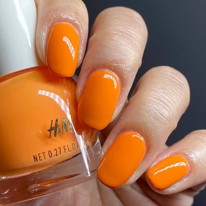 Orange Gel Nails