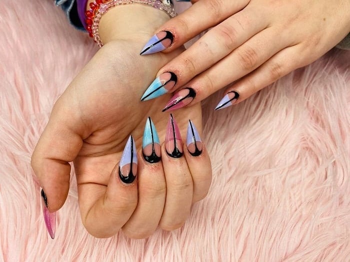 45 Majestic Pointy Nail Design Ideas for 2021 - NailDesignCode