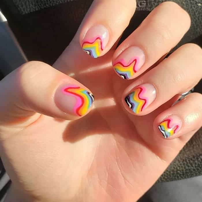 40 Vibrant Rainbow Nail Designs to Celebrate Life – NailDesignCode