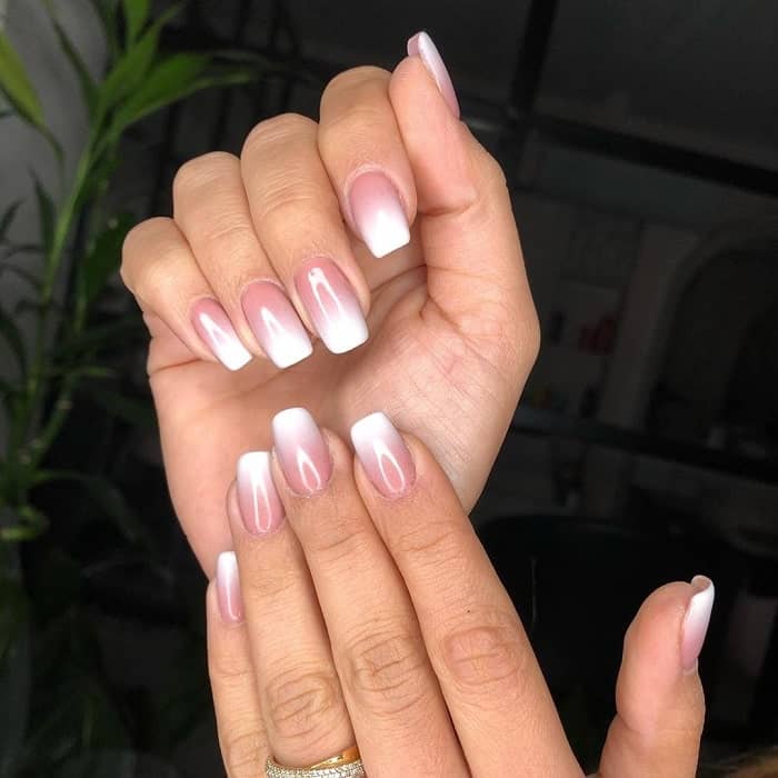 squoval ombre nails