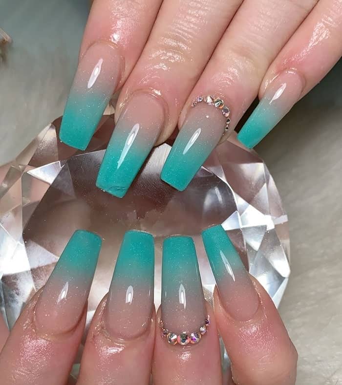 41 Teal Nail Designs You'll Fall In Love With (2021) NailDesignCode