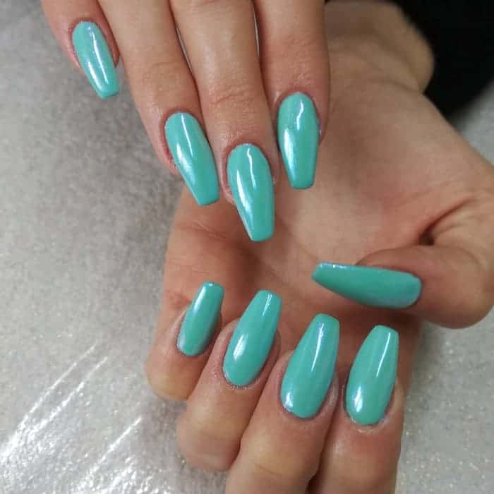 turquoise coffin nails