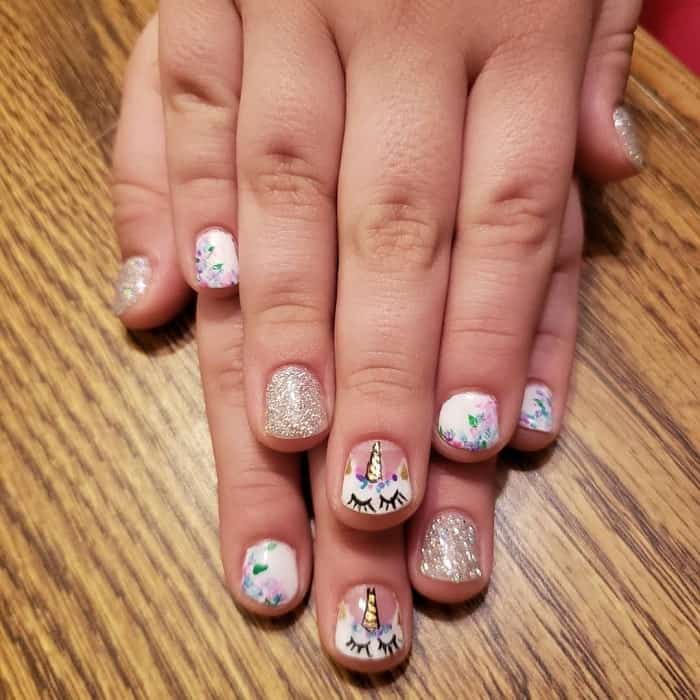 nails design for little girls