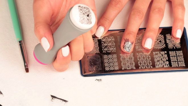 tools used for nail stamping