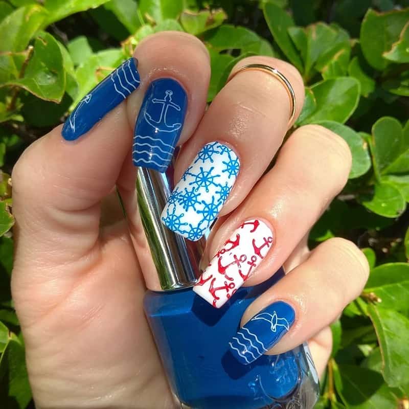 nautical nail art stickers