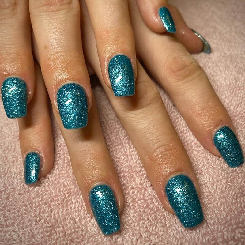 Deep Teal French Tip Nails — Lots of Lacquer