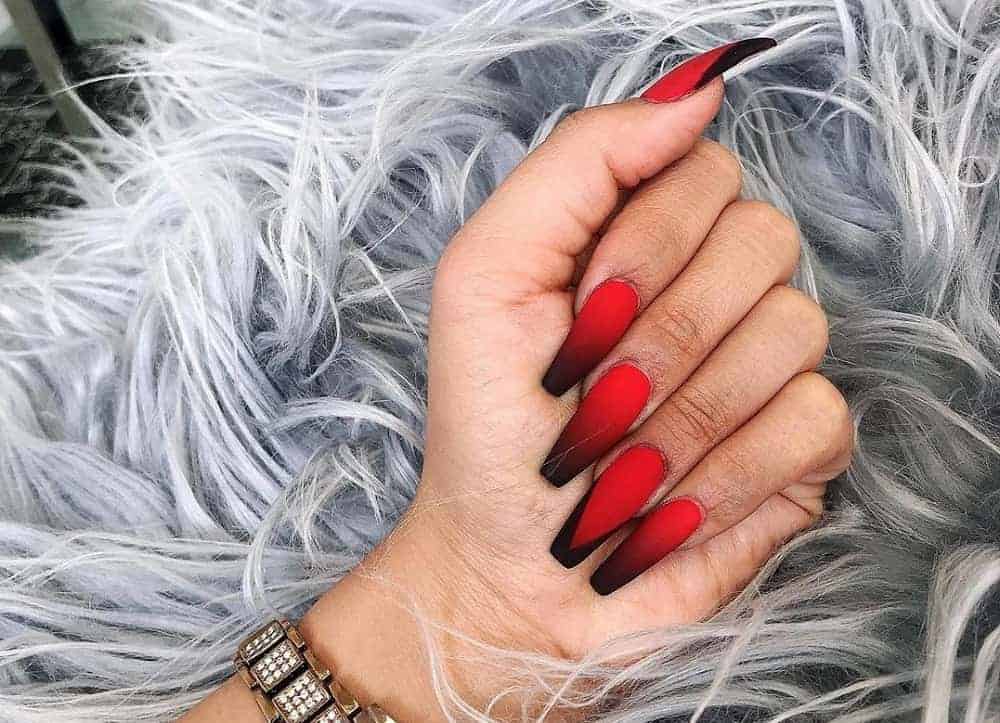 Ravishing Red: 10 Designs for Red Ombre Nails
