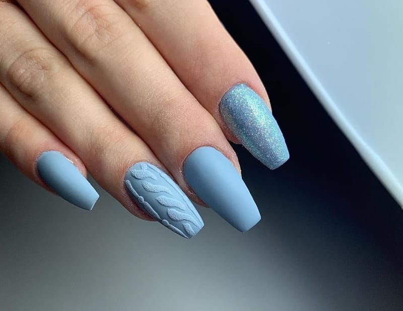 1. Light Blue Coffin Nails - wide 9