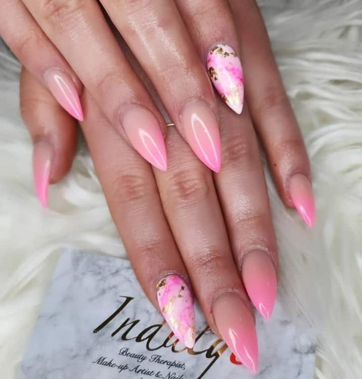 Light Pink Ombre Nails