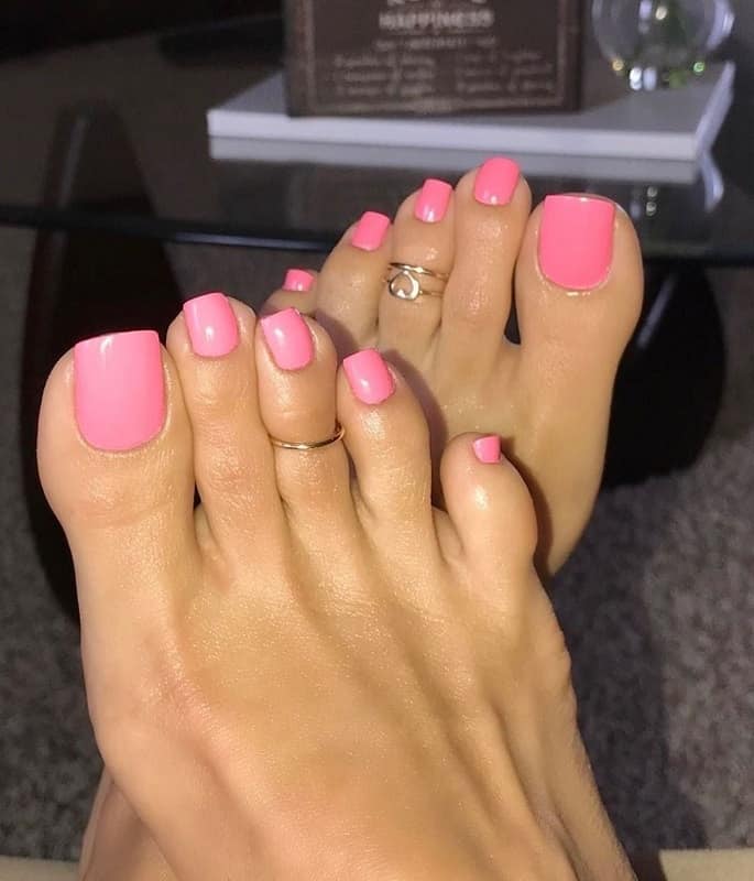 Light Pink Toe Nails