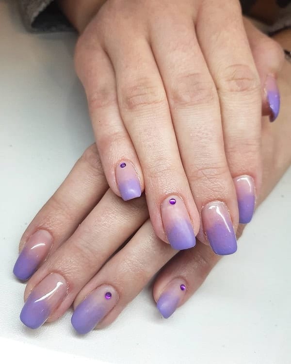 Light Purple Ombre Nails
