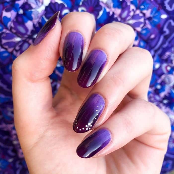 Purple Ombre Gel Nails