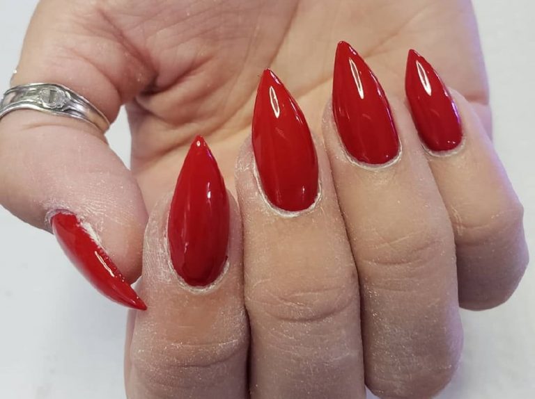 Red Stiletto Nails: 9 Radiant Designs To Try in 2022