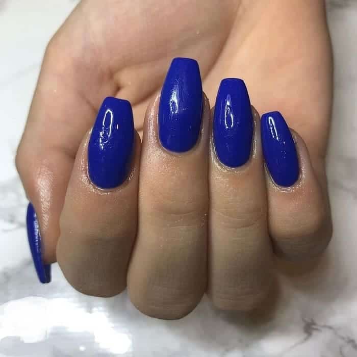 Royal Blue Acrylic Nails